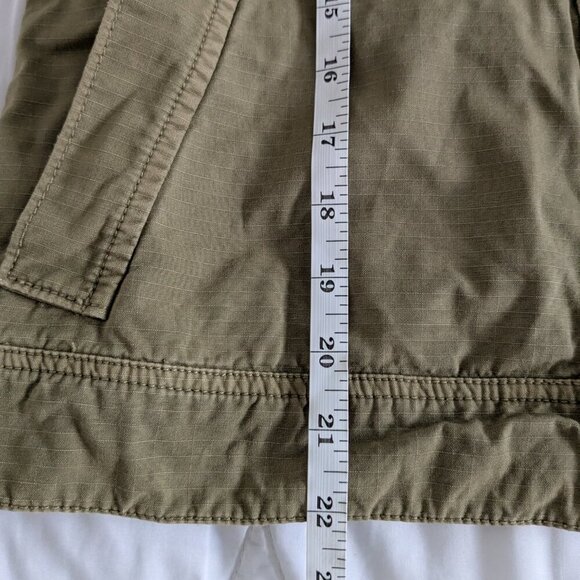 J. Crew Jacket Women's Small Green 720 Hooded Utility Cotton Military Style Coat - Picture 16 of 16